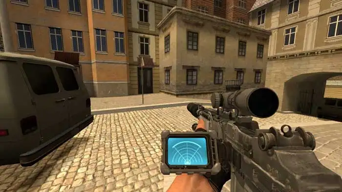 MW2 M21 с глушителем и датчиком сердцебиения