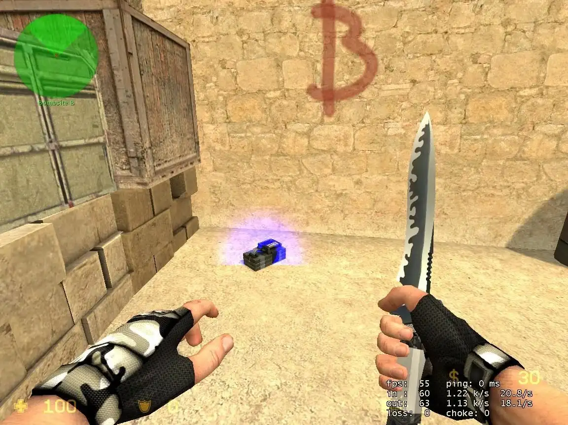 Blue Bomb Light